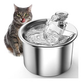 Cat Water Fountain Stainless Steel, 2.0l/67oz Pet Drink...