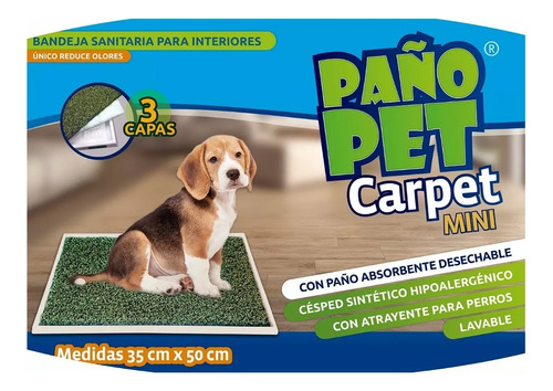 Bandeja Sanitaria Perros Carpet Mini Paño Pet