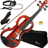 Violino Eagle Elétrico Ev744 4/4 Arco Breu Fone Partitura