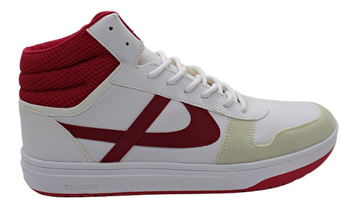 Tenis Panam Bota Meztli Blanco Rojo Tepoz