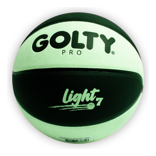 Balón Baloncesto Pro Golty Street Light No.7-negro/verde Color Negro/verde