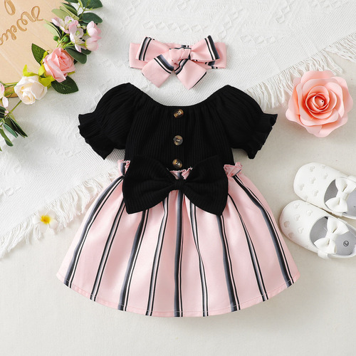 Vestido Floral Para Niñas Bebé 0 - 2 Años 