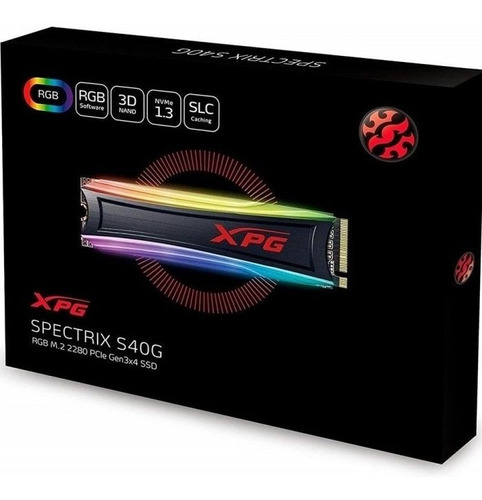 Ssd M.2 Nvme 1tb Adata Xpg Spectrix S40g, 3500mb/s Leitura, 