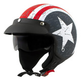 Milwaukee Helmets Mph9701dot 'maverick' - Casco De Motocicle
