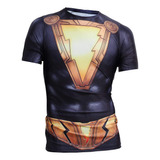 Playera Licra Compresión Shazam Superheroes Marvel Crossfit