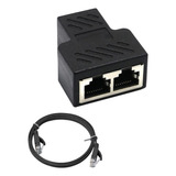 Rj45 Cat5 6 Ethernet Cable Lan Puerto 1 A 2 Adaptador De .