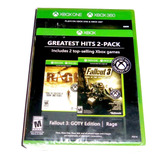 Videojuegos Fallout 3 Goty Y Rage Xbox 360 Xbox One Sellados