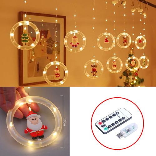 Varal, Luzes De Corda, Decoração De Festa De Natal, Led