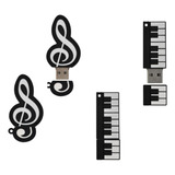 Pendrive 64gb Usb 2.0 Diseño Piano Nota Musical
