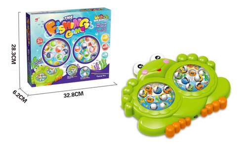 Juego De Pesca Pescamagic A Pila Con Sonido Sapito Infantil