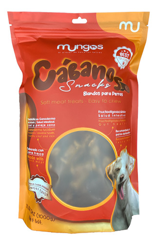 Snacks Para Perros Mungos Cabano Recarga 1000 G