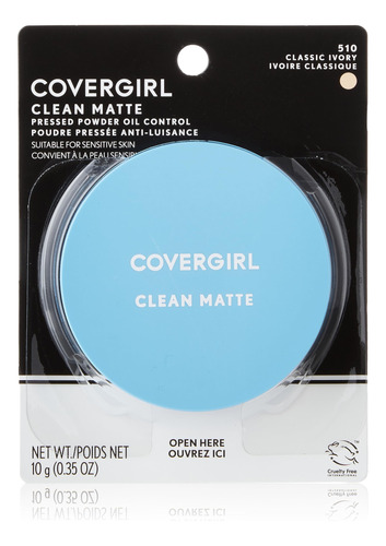 Covergirl Polvo Prensado Mate Limpio, Polvo De Control De A.