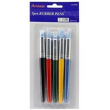 Set Kit Pinceles Artmate Punta De Goma Rubber Pens X 5