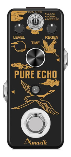 Amuzik Pure Echo Guitar Effect Pedal Analog Digital Delay Ef