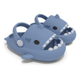 Chanclas De Verano Tiburón Azul Para Niños Y Niñas