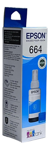 Refil Tinta Epson Original 664 70ml L375 L380 L395 L395 L396