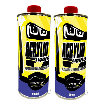 Duo-acryliq 500ml Restaurador Para Faros X Vaporizador