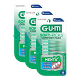 Kit 3 Cartelas Soft Picks Flex Mint (48 Unidades) - Gum
