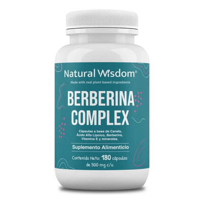 Berberina Complex | 180 Caps | Apoyo al Bienestar General y Metabólico | Fórmula con Ácido Alfa Lipoico, Zinc y Magnesio | MercadoLibre