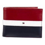 Elegante Cartera De Piel Tommy Hilfiger Original