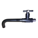 Solana Grifo De Pared Para Empotrar De Acero Inoxidable Modelo Orion Color Negro / Llave Para Agua Fría De Una Sola Palanca Para Baño Universal