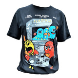 Remera Retro Juego Arcade Pac Man Calidad Premium