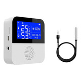 Reloj Sensor Ext. Temperatura Humedad Wifi Tuya Alexa Google