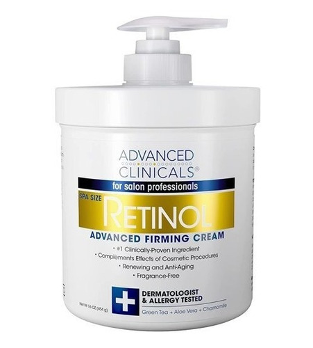 Advanced Clinicals Retinol Firming Cream 16oz Americano