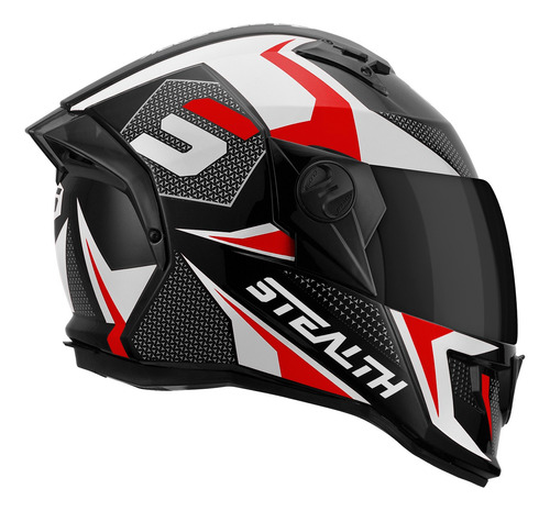 Capacete Fechado Esportivo Stealth Concept Viseira Fumê