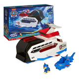 Paw Patrol Aqua Pups Whale Patroller Figura Con Vehículo