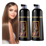 2pz Shampoo Tinte Instantáneo Cubre Canas Natural Jengibre