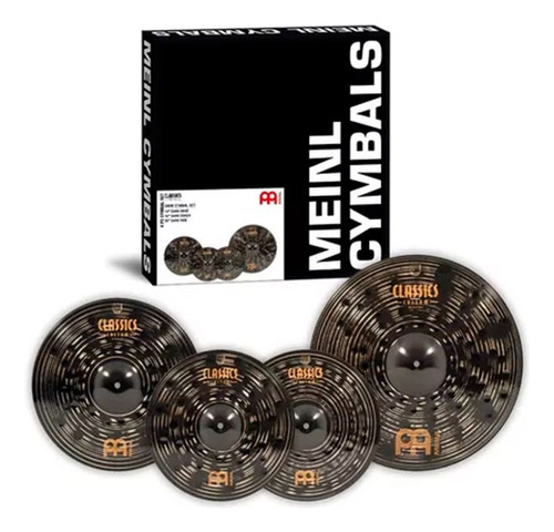 Set Platillos Meinl Cymbals Ccd141620 Dark Hihat-crash-ride