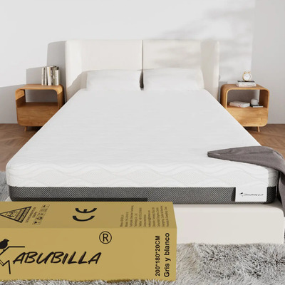 Colchon King Size Memory Foam Confort 180x200x20 Cm En Caja Color White Ash | Meses sin interés