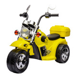 Mini Moto Elétrica 6v Infantil Amarela C/ Farol - Zippy Toys