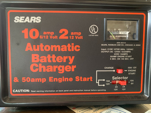 Cargador/arrancador Sears Para Bateria Automotriz/motos