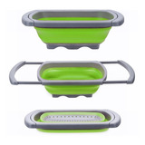 Colador Plegable Silicona Frutas, Verduras 39x 26x 12,5 Cm