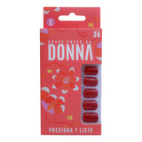 Uñas Press On Crazy Ferrari Autoadhesivas 24 Pcs Donna