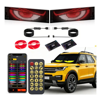 Programable Pantalla Flexible Led Devil Ojos 9.2x37.4cm 2pcs | Envío gratis