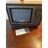 Televisor Antiguo Bowmar Base Giratoria Coleccionable