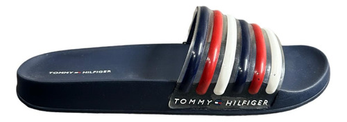 Sandalias Tommy Hilfiger Azul/tricolor Original Y Nuevo Muje