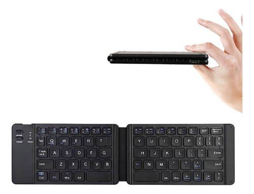 Teclado Bluetooth Inalámbrico Recargable Y Plegable