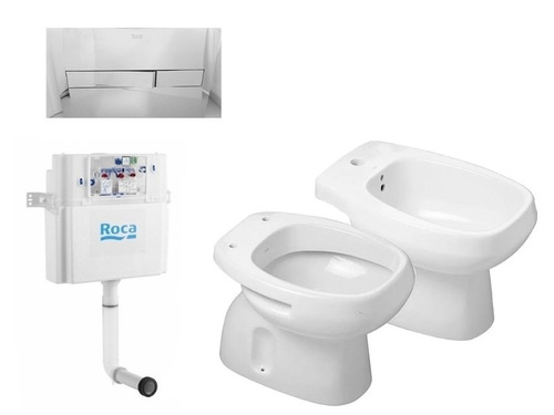 Monaco Corto Bidet Deposito Slendra Tapa Cromo Eg