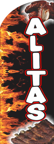 Bandera Publicitaria Alitas (2 Metros)