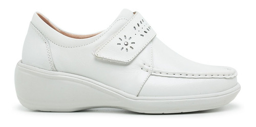 Sapato Branco Feminino Enfermagem/medicina Ant-stres Confort