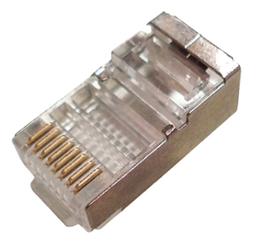 Conector Rj45 Cat6 Blindado Pacote Com 50pçs Plug Cat6