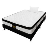 Combo Resortado Sencillo Versalles + Base Cama + Almohada