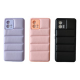 Funda Puffer Acolchada Para Motorola G72 Reforzada Suave