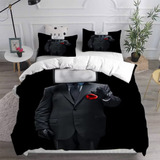 Skibidi Toilet Tv Man -ropa De Cama Doble Para Hombre 3 Pcs