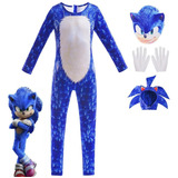 Disfraz De Sonic Boom Superhero Hedgehog Cosplay Para Niños
