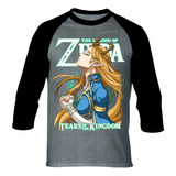 Camiseta The Legend Of Zelda Camibuso Raglan Serie Gamers